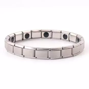 Европейские и американские серебряные браслеты из нержавеющей стали, ювелирные изделия из титановой стали, ювелирные изделия из энергетического браслета серебряный