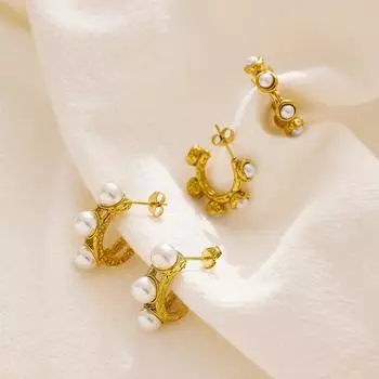 Европейские и американские, средние серьги Романтические французские персональные модные серьги