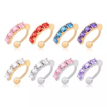 Европейские и американские супер вспышки с вермикулитовым пупком Пупок из нержавеющей стали Пупок Пряжка для живота Танец живота