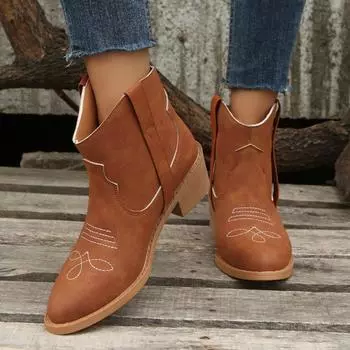 Европейские и американские туфли на среднем каблуке с коротким рукавом, осень 2024 года, новые универсальные простые рыцарские сапоги, теплая женская обувь на платформе, туфли Trafza 36 хаки