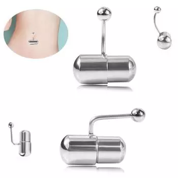 Европейские и американские ювелирные изделия из проколов человека вибрируют кольцо в пупке. Изысканные украшения из проколов вибрируют кольцо в пупке.