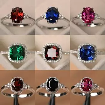Европейские и американские женские кольца - Новая модная коллекция от Jiuqin Jewelry Size 7