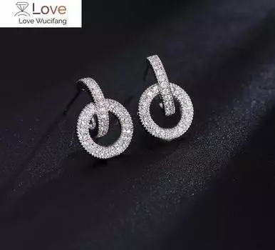 Европейские кристаллы из австрийского опала Серьги с рождественскими снежинками Шарм для женщин Подарок Изящные ювелирные изделия