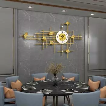 Европейские легкие роскошные настенные часы, часы для гостиной, элитные часы для украшения дома, настенные часы, модные и креативные часы для ресторана
