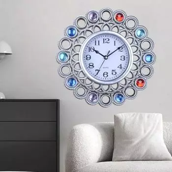 Европейские настенные часы Ретро настенные часы Декоративные настенные часы Домашние бесшумные модные часы Простые и модные кварцевые часы