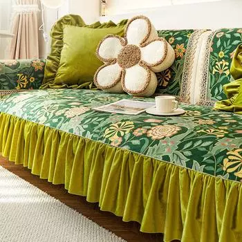 Европейские нескользящие чехлы для диванов, матовая ткань, четыре сезона, диванное полотенце, украшение для дивана для гостиной, подушка, чехол для дивана, домашний декор 50x60