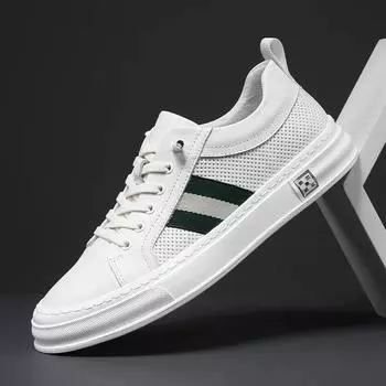 Европейские новые туфли для мужчин из натуральной кожи, повседневная обувь, весенние высококачественные полосатые туфли для скейтбординга на плоской подошве, кроссовки из коровьей кожи 45-48 38 чёрный