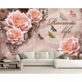 Европейские ретро цветочные обои гостиная спальня 3d обои домашний декор 200 cm(W) x 140 cm(H)