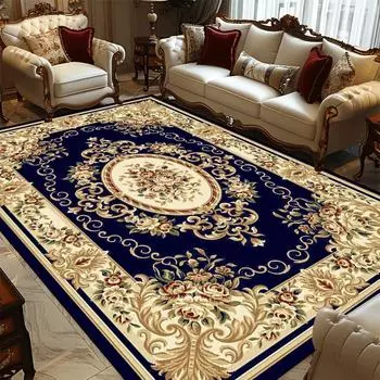 Европейские роскошные ковры для гостиной, большой размер, декоративный ковер для гостиничного зала, мягкий коврик для спальни, ковер для гостиной, нескользящий 60x90cm door mat