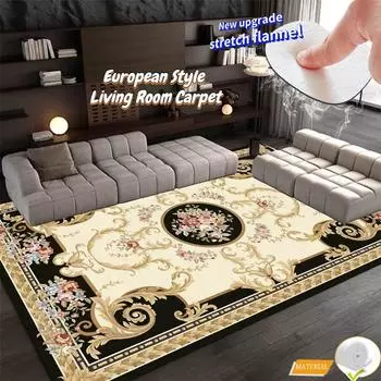 Европейские роскошные ковры для гостиной, дивана, украшения, ковер для спальни, нескользящие напольные коврики, мягкие большие ковры 140x200, моющиеся 60x90cm 23.6x35.4in