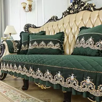 Европейские роскошные плюшевые тканевые чехлы для диванов, нескользящая подушка для сиденья, диван, полотенце, спинка, мебель, защитный чехол для дивана, украшение дома l50x60