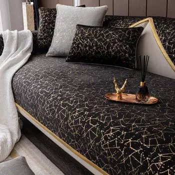 Европейские высококачественные чехлы для диванов, роскошные синельные универсальные нескользящие кожаные диванные подушки, защита для мебели, чехлы для гостиной 70x70cm 1pcs