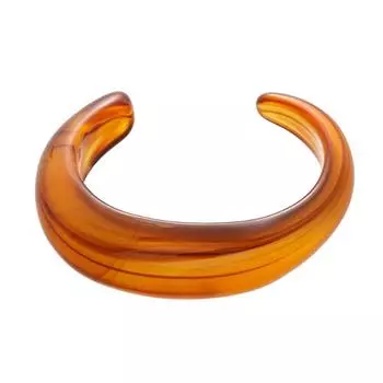 Европейский американский стиль акриловый открытый браслет богемный ретро кольцо на руку нерегулярный широкий браслет для женщин коричневый