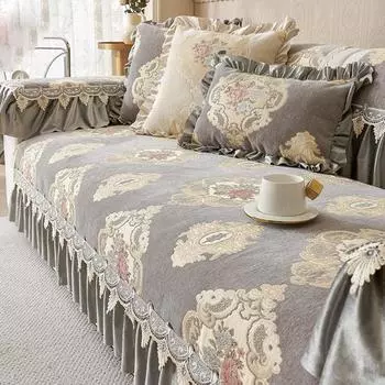 Европейский чехол для дивана, четыре сезона, общая подушка, противоскользящая подушка для дивана, жаккардовый чехол с вышивкой, украшение для дома, чехол для дивана 30x70 Hand towel