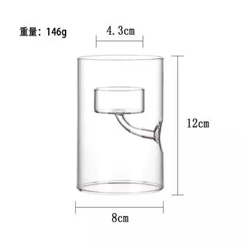 Европейский цилиндрический стеклянный подсвечник в форме урагана, масляная лампа, ветряной подсвечник, креативное украшение для дома, ужин при свечах, подарок.
