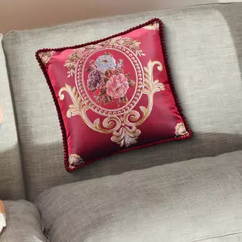 Европейский декоративный чехол для подушки, квадратный чехол для подушки, цветочный дизайн для спальни, автомобиля Style A