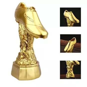 Европейский футбол, золотые кроссовки, трофей, награда отличному игроку, сувенир для футбольных болельщиков, подарок болельщикам