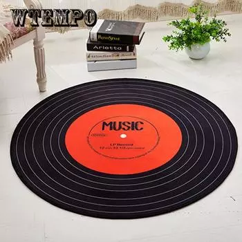 Европейский геометрический круглый ковер для гостиной, коврики и ковры, компьютерный стул Floo 80cm diameter