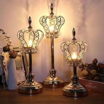 Европейский хрустальный подсвечник корона свеча ужин сцена украшения реквизит гостиная золотые украшения ретро роскошь