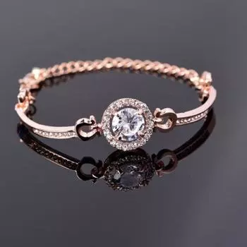 Европейский и американский браслет из кристаллов для женщин с цирконом, студенческий простой браслет с сердцем и стрелой, модный женский браслет