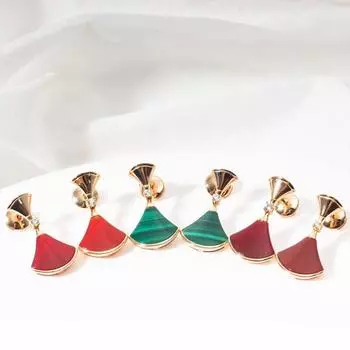 Европейский и американский бренд, серебро 925 пробы, позолоченные, веерообразные серьги, женская мода, европейские ювелирные изделия высокого класса