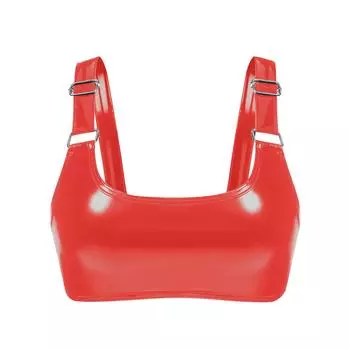 Европейский и американский глянцевый ПВХ лакированный кожаный сексуальный бюстгальтер кожаный забавный бюстгальтер L