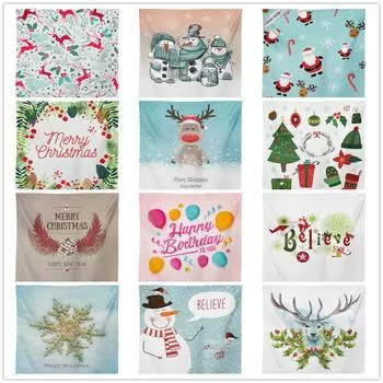 Европейский и американский гобелен, Рождественская серия, ТВ-фон, настенный пейзаж, гобелен, подвесная ткань 100x75cm