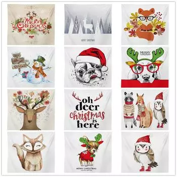 Европейский и американский гобелен, Рождественская серия, ТВ-фон, настенный пейзаж, гобелен, подвесная ткань 100x75cm