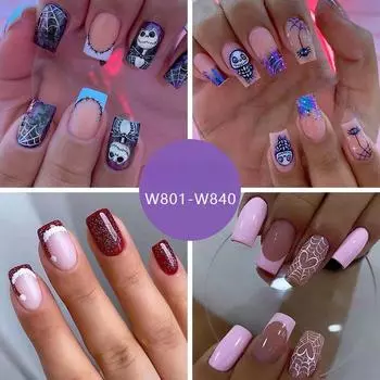 Европейский и американский Хэллоуин Рождество нейл-арт милый сладкий прохладный ветер накладные ногти праздничная атмосфера носить ногти