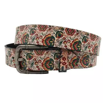 Европейский и американский хип-хоп трендовый ремень с принтом из искусственной кожи, оригинальный дизайн, пряжка 105cm чёрный