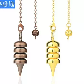 Европейский и американский кулон lingdang, геометрическое Таро, латунь, гальваническое металлическое универсальное украшение для мужчин и женщин Silver