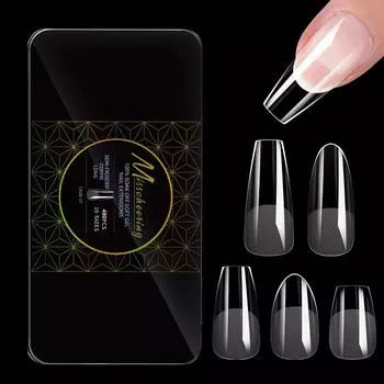 Европейский и американский нейл-арт, полуматовый нейл-арт, бесшовные накладные ногти в коробке 480 шт.