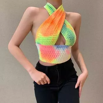 Европейский и американский новый стиль, женская мода, уличный стиль, сексуальный, тонкий, с открытой спиной и талией, жилет для женщин S