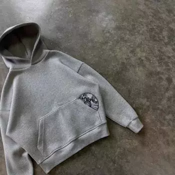 Европейский и американский осенне-зимний повседневный пуловер, ретро уличный тренд, худи S