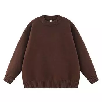 Европейский и американский осенне-зимний женский однотонный модный тренд, теплый многоцветный свитер для отдыха на открытом воздухе XS небесно-голубой