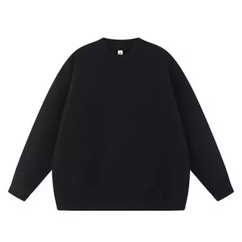 Европейский и американский осенне-зимний женский однотонный модный тренд, теплый многоцветный свитер для отдыха на открытом воздухе XS небесно-голубой