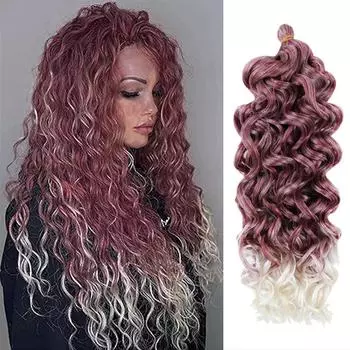 Европейский и американский парик Гавайский рулон из натурального синтетического волокна Hawall Curl Парик Вязание крючком Вьющиеся волосы