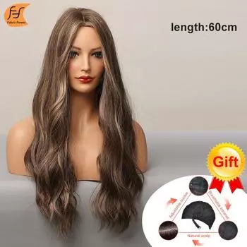 Европейский и американский разделенный парик с большой волной и длинными кудрями, высокотемпературный шелковый парик с розой, дышащий сетчатый парик