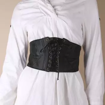 Европейский и американский ретро черный ремешок кожаный поясной чехол женский декоративный универсальный эластичный пояс большой размер широкий поясной ремень 68cm кислотные зеленого