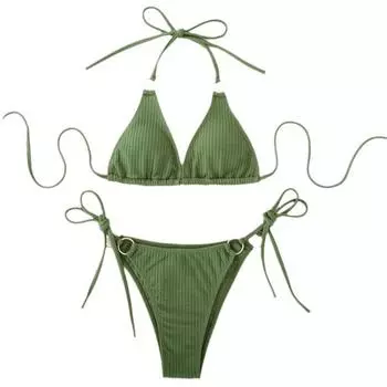 Европейский и американский сексуальный чистый цветной бикини, пляжный костюм, бикини