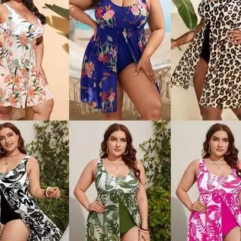 Европейский и американский сексуальный купальник большого размера с открытой спиной, облегающий, цельный, бикини 1XL