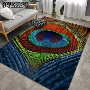 Европейский и американский стиль 3D визуальный ковер для гостиной с журнальным столиком Blue Ocean Living Carpet 80*120cm