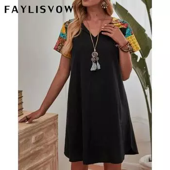 Европейский и американский стиль, цветная вставка, модная повседневная свободная женская юбка с капюшоном S