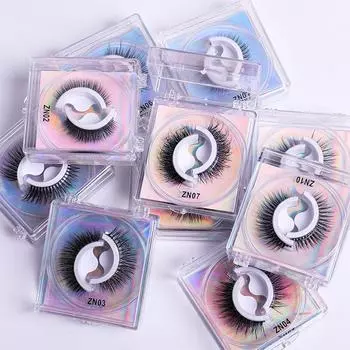 Европейский и американский стиль, естественный стиль, привитые накладные ресницы, пара самоклеящихся ресниц ZN01
