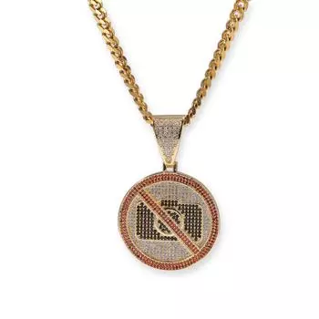 Европейский и американский стиль Ins, новинка, не фотографируемая, забавное и уникальное ожерелье в стиле хип-хоп, микс и сочетание украшений в стиле хип-хоп, аксессуары