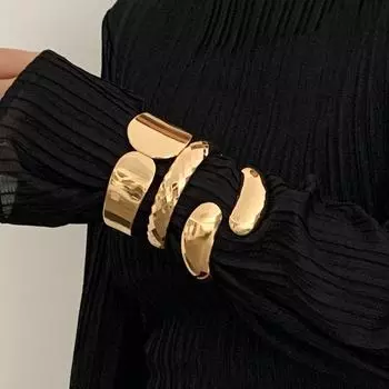 Европейский и американский стиль Металлический глянцевый браслет с каплями воды K Bracelet 2684 белый