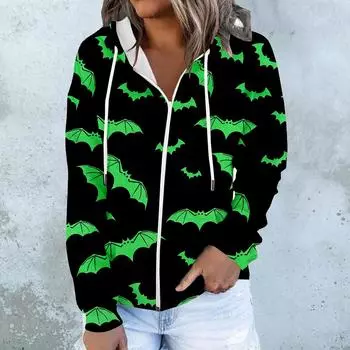 Европейский и американский стиль, модная и стильная молния, толстовка с капюшоном серии Wansheng, с длинными рукавами, прямые продажи с фабрикиMC4 S