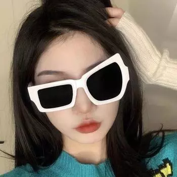 Европейский и американский стиль. Модные солнцезащитные очки для бровей. Модные солнцезащитные очки для уличной стрельбы. Универсальные солнцезащитные очки с защитой от ультрафиолета. Забавные очки для вечеринок.