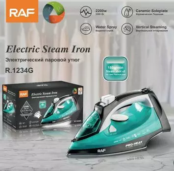 Европейский и американский трансграничный бытовой паровой утюг RAF, ручной подвесной электрический гладильный утюг с проволокой, для влажной и сухой уборки, 2200 Вт