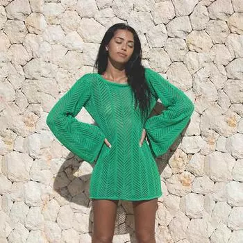 Европейский и американский вязаный пуловер для защиты от солнца (2025) One size